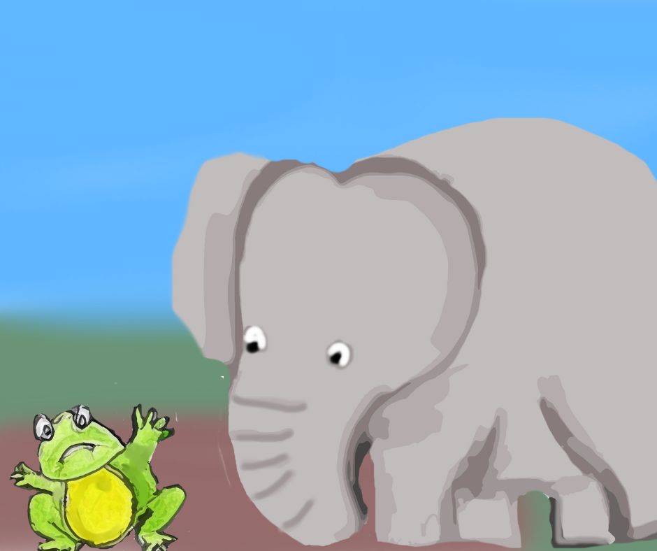 elephant and the frog