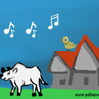 Two Singers, Cow And The Bird