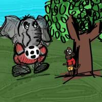 Practice Makes Perfect Big Kick Of The Elephant