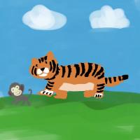 Monkey And The Tiger
