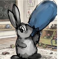 The Bunny Is Getting Ready For The Party