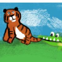 Daydreamer Tiger And The Croc