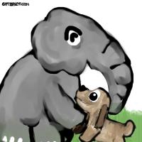 Two Friends Meeting After A Long Time