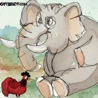 Rooster And The Elephant Story