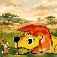 The Sick Lion and the Rabbit