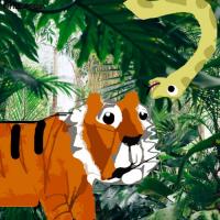 The Explorer Tiger And The Yellow Snake